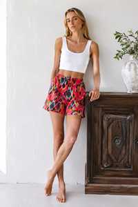Women's White Cotton/Spandex Board Shorts <b>Elastic</b> Waist Mid Rise Quick Dry Eco-Friendly Breathable Casual Regular Fit 240g - Product Image 1