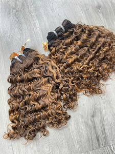 Extensions de Cheveux Vietnamiens 100% Vierges de Qualité Supérieure, Prix d'Usine, Boucles Birmanes Super Double Drawn, Couleur Marron - Product Image 3