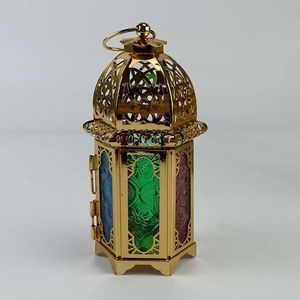 Ornamental Metal Moroccan Lantern For Decorative <b>Lighting</b> Enhancing Living <b>Spaces</b> With Elegant Cultural Craftsmanship - Product Image 2