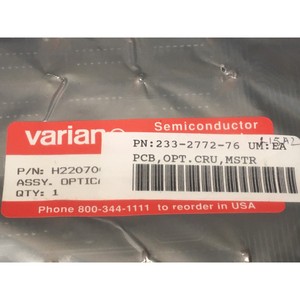 Carte de circuit imprimé VARIAN H2207001, CRU Master Optique - Équipements et pièces semi-conducteurs d'occasion fiables à l'échelle mondiale - Product Image 3