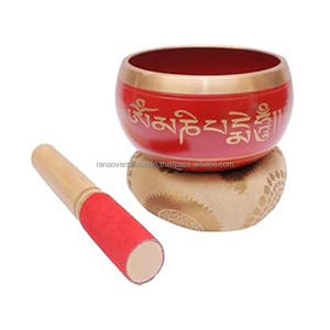 Bol chantant himalayen méditatif avec maillet et coussin pour la guérison énergétique de la pleine conscience au prix de gros du fournisseur - Product Image 4