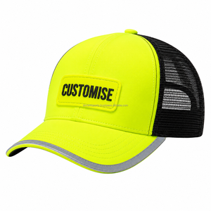 Casquette de camionneur personnalisée avec logo pour hommes, casquette snapback à 5 panneaux avec dos en mesh, casquette de baseball brodée, vente en gros directe d'usine - Product Image 1