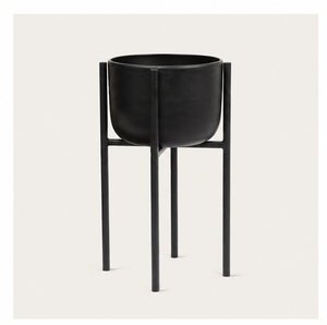 Vintage Minimalist Indoor Black Metal Plant <b>Stand</b> Floor-Standing Iron Flower <b>Pot</b> Rack for Living Room and Balcony Home Decor - Product Image 5