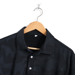 Hot Selling Factory Men's Summer New Fashion Style Dazzling Camouflage Pattern <b>Collared</b> Casual Short-sleeved <b>Shirt</b> Polo Tshirt - Product Image 6