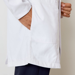 High Quality Doctor Uniform Hospital Blouse Lab Coat Uniforms De Hospital Unisex Medical <b>Scrubs</b> Custom White Woven Coat - Product Image 4