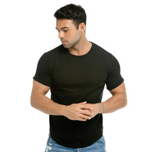 เสื้อยืดออกกำลังกายผ้าฝ้ายแท้ 100% แห้งเร็ว ไม่เป็นขุย ทรงหลวม ชายโค้ง สำหรับผู้ชายและผู้หญิง - Product Image 5