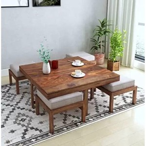Sheesham <b>Wood</b> Floating Shelf Curved Edge Walnut-Wholesale Traditional Design Living Room Storage Function - Product Image 3