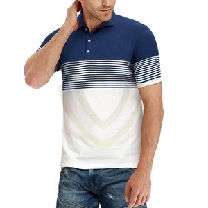 T-shirt à manches courtes en tissu uni, logo brodé, polo pour homme - Product Image 4
