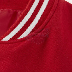 Customized Unique Design High Quality Men Letterman <b>Jacket</b> Stand Collar Front Logo Breathable Quick Dry <b>Fleece</b> Winter <b>Jacket</b> - Product Image 5