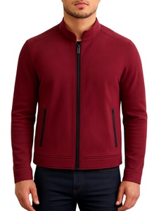 Faux <b>Suede</b> Bomber Coat Pro-Style Custom OEM <b>Men</b>’s Anti-Wrinkle <b>Suede</b> <b>Jacket</b> Casual Slim-Fit Zipper <b>Jacket</b> with Stand Collar - Product Image 1