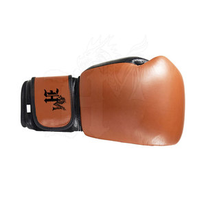 Guantes de Boxeo de Cuero de Alta Calidad, con Correa de Muñeca Ajustable y Absorción de Humedad, para Entrenamiento, Venta al Por Mayor - Product Image 2