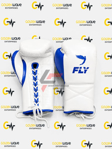 Guantes de Boxeo Profesionales Fly Super Lace Pro, Diseño Personalizado, Cuero Vacuno de Primera Calidad, Duraderos, Súper Cómodos - Product Image 3