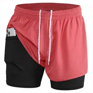 Men's Sportswear Training Shorts Quick Dry Workout Fitness Jogging <b>Athletic</b> Shorts 2 in 1 Running & GYM Shorts - Product Image 1