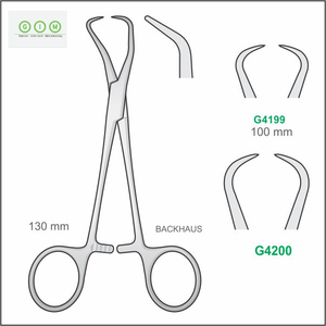 MELPEX BEAUTY INSTRUMENTS Pinza manual de acero para reducción ósea, herramienta de sujeción de placas con punta esférica, instrumentos quirúrgicos veterinarios - Product Image 1