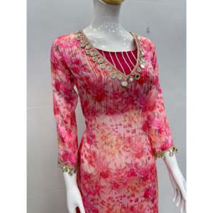 Conjunto de Top y Plazzo de fiesta con estampado digital para mujer - Product Image 5