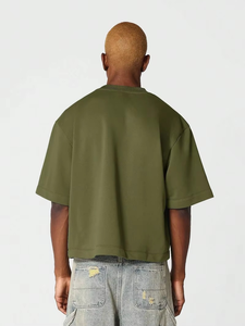 Camisetas de Hombre al por Mayor, 100% Algodón, 300GSM, Felpa Francesa Gruesa, Corte Holgado y Cuadrado, Estilo Urbano, Proveedor en EE. UU. - Product Image 6