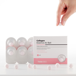 [Think Bio] para la serie AIR BALL (6 unidades) - Bolas Liofilizadas de Ácido Hialurónico, Colágeno y Vitamina C con Mini Espículas para Reducir los Poros del Rostro - Product Image 3