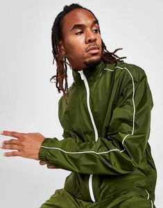 Survêtement homme en nylon réfléchissant pour l'automne, avec logo personnalisé, deux pièces, coupe-vent, veste et pantalon, léger, coupe-vent, respirant - Product Image 6