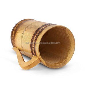 AALIYAN IMPEX Tasses en céramique peintes à la main Tasse en bois de forme personnalisée Tasse à café et à thé portable pour décoration de cuisine Prix - Product Image 1