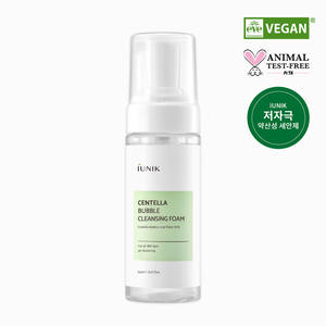 Mousse nettoyante à la Centella IUNIQ, ingrédients véganes de haute qualité, 150 ml, fabriqué en Corée - Product Image 1