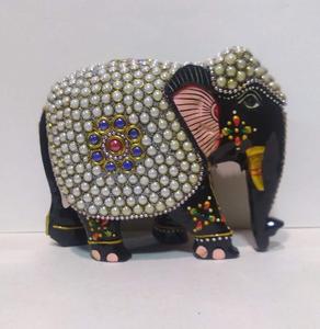 Figura de Elefante Grande Hecha a Mano, Estilo Vintage, Adorno Decorativo para el Hogar, Oficina, Sala de Estar, Colección - Product Image 1