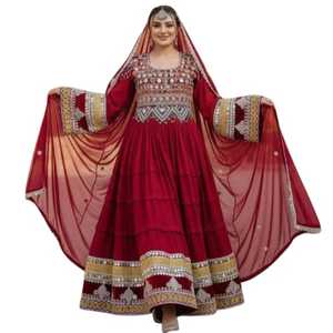 OEM Service Afghani Vintage Lace Floor-Length A-Line 3-Piece Dresses Trousers <b>Sets</b> Solid Zippers Old Coins Tassel Button - Product Image 5