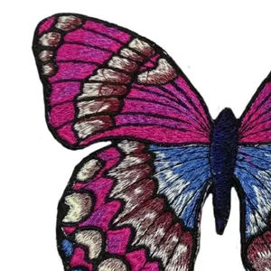 Patch papillon brodé thermocollant, applique décorative en tissu, forme irrégulière, feutre non tissé, cadeau - Product Image 3