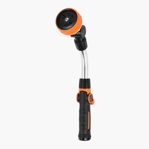 Lancia d'irrigazione da 15 pollici per impieghi gravosi con 8 modelli di spruzzatura, testa girevole a 180 gradi, ugello per tubo da giardino lungo - Product Image 6