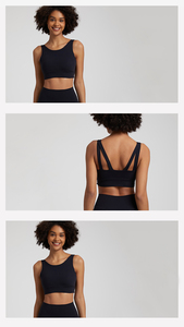 Sujetador deportivo de camuflaje para mujer, top de entrenamiento de alto soporte, top corto de gimnasio, conjunto de body de yoga sin costuras para ropa deportiva activa - Product Image 5