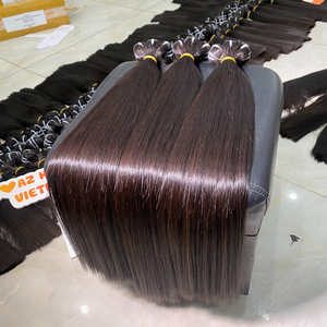Venta al por mayor negro vietnamita proveedor trama extensiones de cabello paquete para pelucas-extensiones de cabello humano - Product Image 2