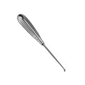 Curette osseuse 165 mm en acier inoxydable, manche creux 5 mm, instrument chirurgical non stérile réutilisable, usage orthopédique - Product Image 5