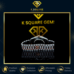 Vente en gros de montres de luxe modernes à mouvement automatique, quartz, résistantes à l'eau, VVS, unisexes, en acier inoxydable, avec cristal saphir, 41 mm, moissanite - Product Image 5