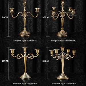 Modern Iron Metal Candelabra for Christmas Farmhouse Interior Decoration Handmade Gold & <b>Silver</b> Cozy Dining Ambiance - Product Image 6