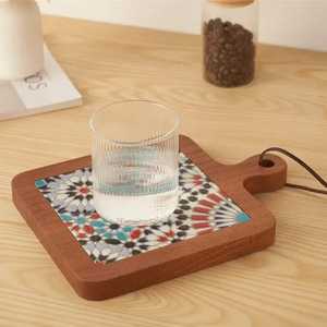 Posavasos Redondo de Acero Inoxidable, Protector de Encimera de Cocina, Base Resistente al Calor, Diseño Moderno Antideslizante - Product Image 2