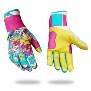 Guantes de Bateo de Béisbol y Sóftbol Personalizados, de Cuero Vacuno Genuino, Transpirables, con Correa de Muñeca Ajustable, Gran Venta - Product Image 1