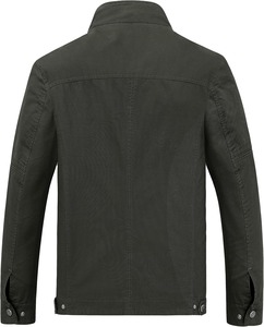 Manufacturer Custom <b>Utility</b> Style <b>Jacket</b> <b>Men</b> Outdoor Workwear Lightweight Multi Pocket Full Zip Casual <b>Jacket</b> - Product Image 2