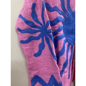 Chaqueta Corta Bohemia de Algodón Suzani con Bordado TNT, Diseño Floral, Resistente al Viento y Transpirable, Regalo para Ella/Mamá - Product Image 5