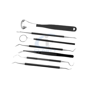 Dental <b>Kit</b> <b>Bag</b> with Manual Stainless Steel Whitening <b>Tool</b> Mouth Mirror Surgical Instruments for Oral Care Dentists - Product Image 6