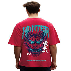 เสื้อยืดโอเวอร์ไซส์คุณภาพสูง ขายส่ง น้ำหนัก 240 กรัม ผ้าฝ้าย 100% สกรีนโลโก้ตามสั่ง แบบไหล่ตก สำหรับผู้ชาย - Product Image 2