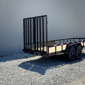 Remorque utilitaire à plateau plat professionnelle, robuste, pour le transport d'équipements, de matériaux de construction et de matériel de jardinage - Product Image 4
