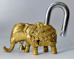 Cerradura Antigua Hecha a Mano de Latón Macizo de Alta Calidad, Chapada en Oro, Digital, Elegante, para Seguridad en el Hogar, Villas y Apartamentos, con Forma de Elefante - Product Image 3