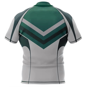 เสื้อรักบี้สำหรับผู้ใหญ่ ปี 2026 ผลิตโดยผู้ผลิตเสื้อผ้ากีฬา แขนสั้น ระบายอากาศได้ดี แห้งเร็ว ผลิตจากโพลีเอสเตอร์ 100% รับผลิตตามแบบ OEM - Product Image 2