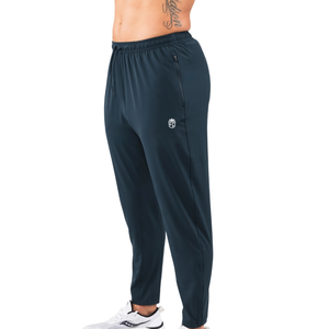 Pantalon de sport fuselé léger pour homme, couleur cyan foncé, séchage rapide, idéal pour l'entraînement, fabrication OEM, vente en gros - Product Image 3