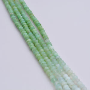 Ópalo azul peruano natural de 5 mm, cuentas facetadas, cuentas de piedras preciosas para la elaboración de joyería fina. - Product Image 1