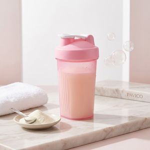 Protein <b>Shaker</b> Bottle Round HDPE 400ml Colorful Plastic <b>Shaker</b> <b>Cup</b> with Flip Lid for Sports Nutrition Vietnam Manufacturer - Product Image 4