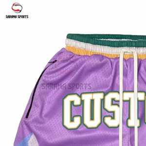 Pantalones Cortos de Baloncesto para Hombre, de Malla Suave, para Entrenamiento, Pedido al por Mayor, Fabricante, Pantalones Cortos de Baloncesto para Hombre con Cintura Elástica Alta - Product Image 2