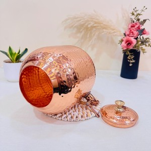 Custom Engraved Copper Water Dispenser Handmade Copper <b>Drinkware</b> Manufacturer Exporter - Product Image 3