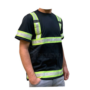 เสื้อยืดแบบสะท้อนแสง Relevo รุ่นใหม่สำหรับผู้ชาย แขนสั้น เหมาะสำหรับงานก่อสร้าง ระบายอากาศได้ดี เสื้อนิรภัย - Product Image 5
