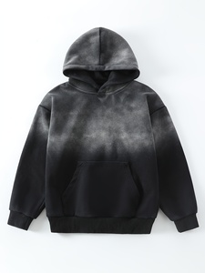 Sudadera con Capucha Extra Grande Estilo Vintage, Lavada al Ácido, Sudadera con Capucha Gruesa para Hombre, Logotipo Personalizado, Ropa Urbana Premium 100% Algodón, Invierno - Product Image 1