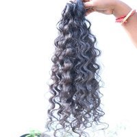 Cheveux bruts cheveux indiens directement de l'Inde extensions de cheveux bouclés naturels pas cher Remy cheveux humains vierges non traités faisceaux - Product Image 6